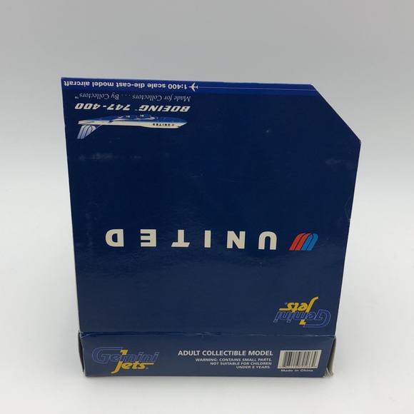 Gemini Jets Diecast 1:400 United Airlines Boeing 747-400 N196UA GJUAL566 - Picture 4 of 7